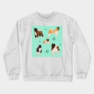 Akita American Pattern Seafoam Crewneck Sweatshirt